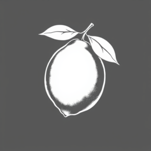 White Ink Lemon Tattoo