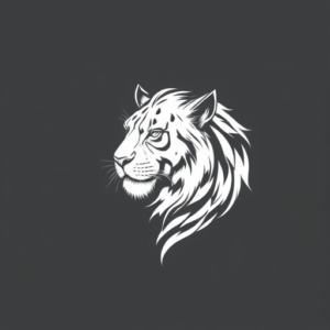 White Ink Leo Tattoo