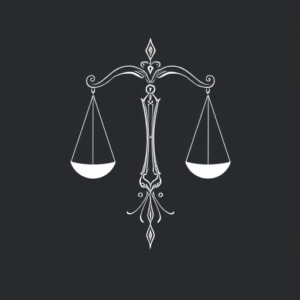 White Ink Libra Tattoo