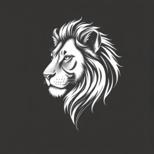 White Ink Lioness Tattoo