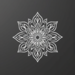 White Ink Mandala Tattoo