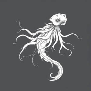 White Ink Medusa Tattoo