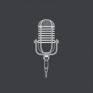 White Ink Microphone Tattoo