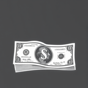 White Ink Money Tattoo