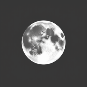 White Ink Moon Tattoo