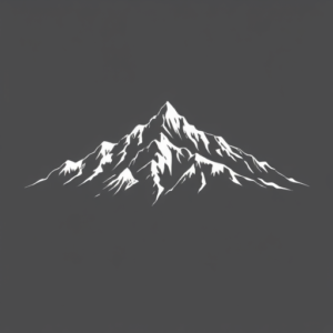 White Ink Mountain Tattoo