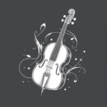 White Ink Music Tattoo