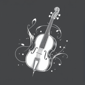 White Ink Music Tattoo