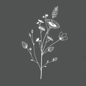 White Ink Nature Tattoo