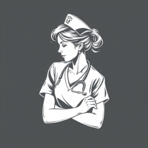 White Ink Nurse Tattoo