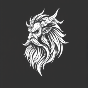 White Ink Odin Tattoo