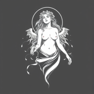 White Ink Persephone Tattoo