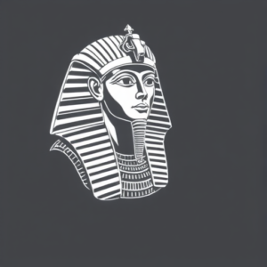 White Ink Pharaoh Tattoo