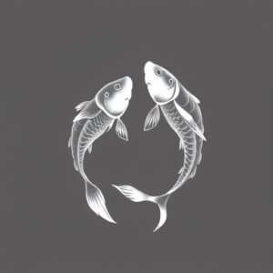 White Ink Pisces Tattoo