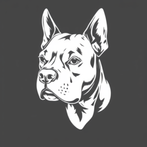 White Ink Pitbull Tattoo