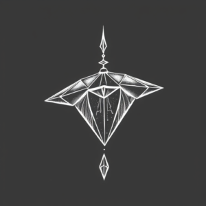 White Ink Planchette Tattoo