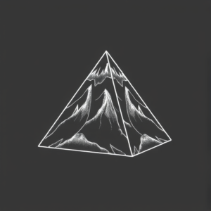 White Ink Pyramid Tattoo