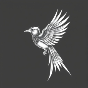 White Ink Quetzal Tattoo