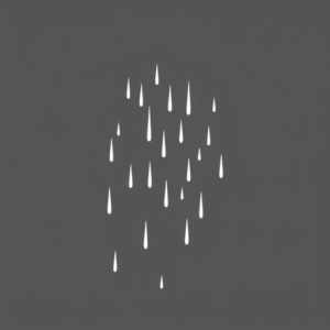 White Ink Rain Tattoo