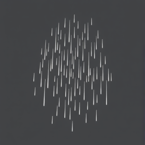 White Ink Rain Tattoo