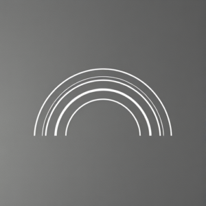 White Ink Rainbow Tattoo