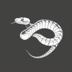 White Ink Rattlesnake Tattoo