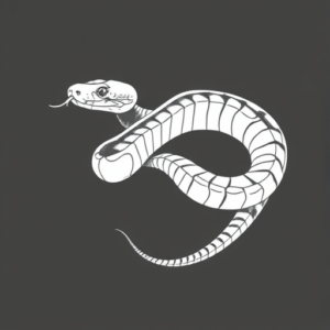 White Ink Rattlesnake Tattoo