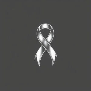 White Ink Ribbon Tattoo