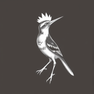 White Ink Roadrunner Tattoo