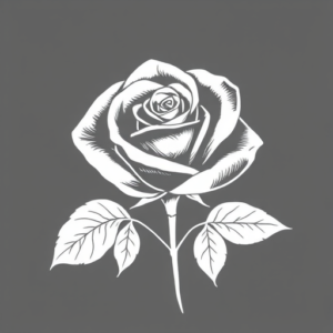 White Ink Rose Tattoo