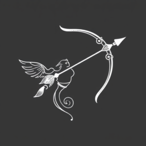 White Ink Sagittarius Tattoo