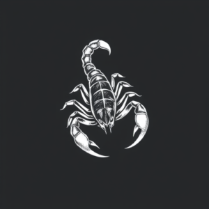 White Ink Scorpio Tattoo