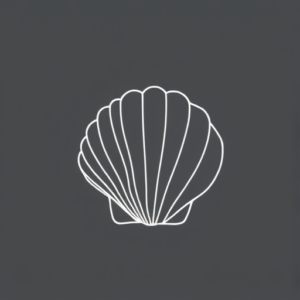 White Ink Shell Tattoo