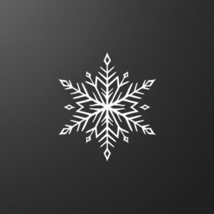 White Ink Snowflake Tattoo