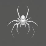 White Ink Spider Tattoo