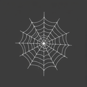 White Ink Spiderweb Tattoo