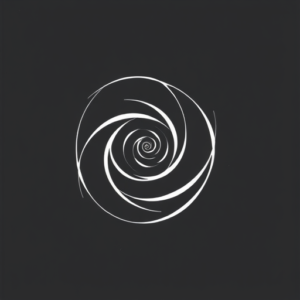 White Ink Spiral Tattoo