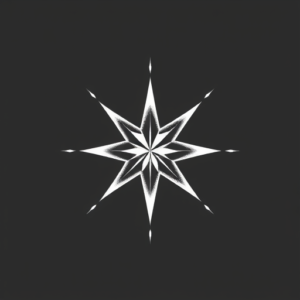 White Ink Star Tattoo