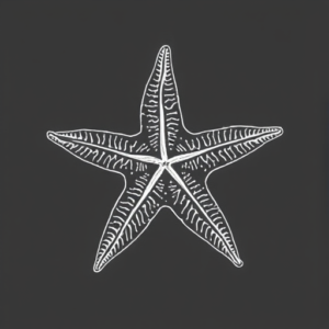 White Ink Starfish Tattoo