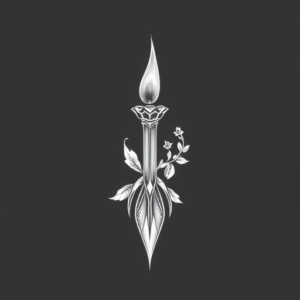 White Ink Stoic Tattoo