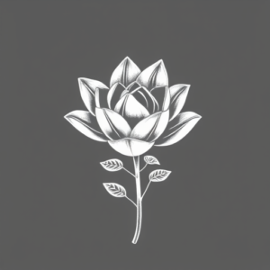 White Ink Succulent Tattoo