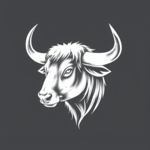 White Ink Taurus Tattoo