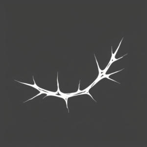 White Ink Thorn Tattoo