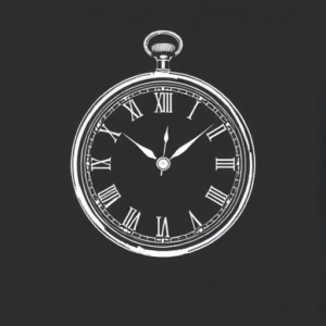 White Ink Time Tattoo