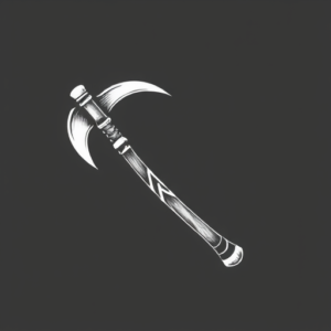 White Ink Tomahawk Tattoo