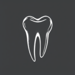 White Ink Tooth Tattoo