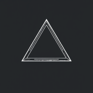 White Ink Triangle Tattoo