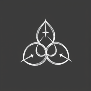 White Ink Trinity Tattoo