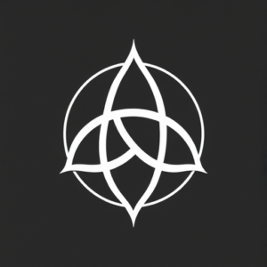 White Ink Triquetra Tattoo