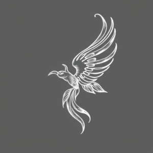 White Ink Unalome Tattoo